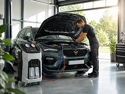 Auto-Sommercheck und Klimaservice 2026 für ŠKODA, SEAT und CUPRA beim Automobilsalon Bellemann in Wiesloch