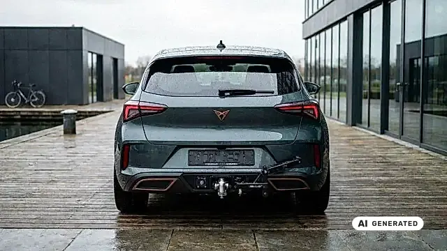 CUPRA Born ohne Anhängerkupplung am Heck mit Vorbereitung für den Fahrradträger als einzige Trägeroption 2026
