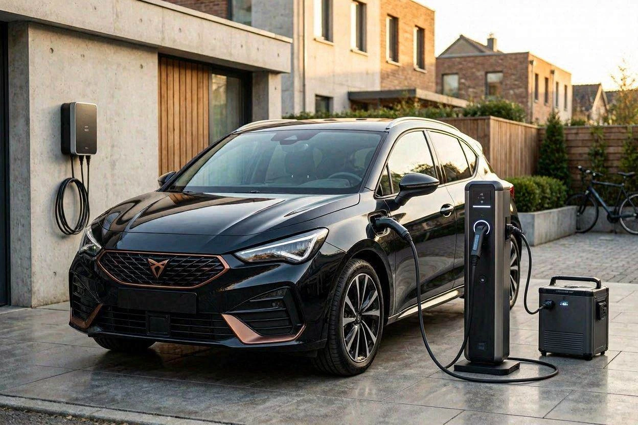 CUPRA Born Facelift 2026 an einer DC-Schnellladesäule mit 185 Kilowatt Peak-Leistung, Ladestand-Anzeige und Lade-Logik im Detail