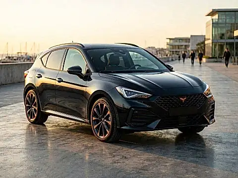 CUPRA Born Facelift 2026 in seitlicher Studio-Ansicht: Übersicht zu den drei Versionen Born, Endurance und VZ, Preisen, Reichweite und Bestellstart aus dem Werk Zwickau