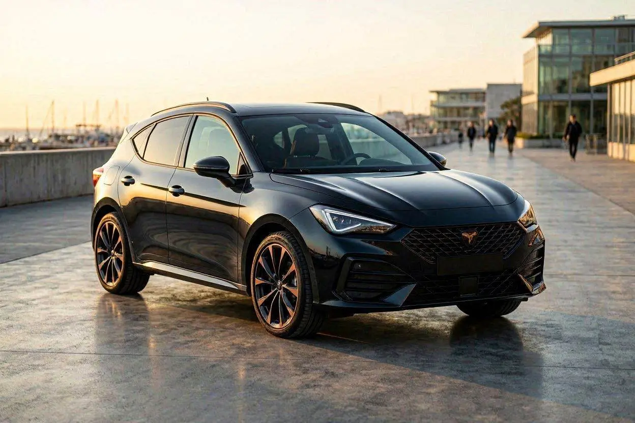 CUPRA Born Facelift 2026 in seitlicher Studio-Ansicht: Übersicht zu den drei Versionen Born, Endurance und VZ, Preisen, Reichweite und Bestellstart aus dem Werk Zwickau