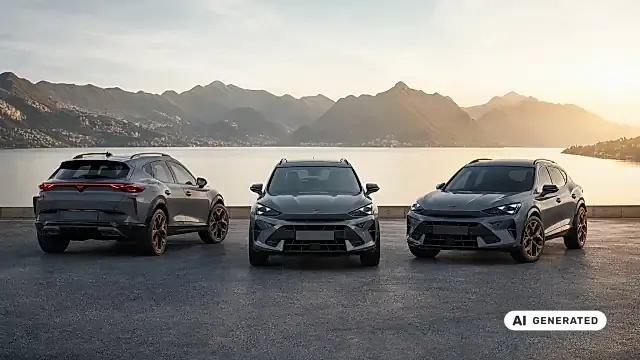 CUPRA Formentor 2027 Ausblick: aktuelles Modell vor angedeuteter elektrischer Zukunft