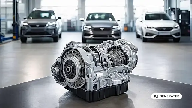DSG-Getriebe eines ŠKODA in der Werkstatt: Ölservice mit Filterwechsel am Doppelkupplungsgetriebe