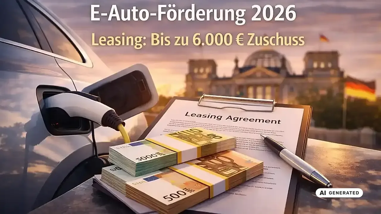 E-Auto Förderung 2026 beim Leasing: Wie viel Zuschuss wirklich möglich ist