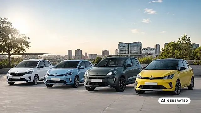 Günstige Autos 2026 – bezahlbare Neuwagen und Elektroautos nebeneinander im Preisvergleich