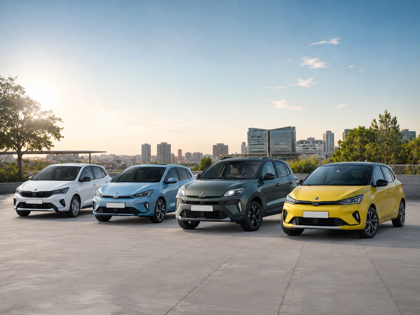 Günstige Autos 2026 – bezahlbare Neuwagen und Elektroautos nebeneinander im Preisvergleich