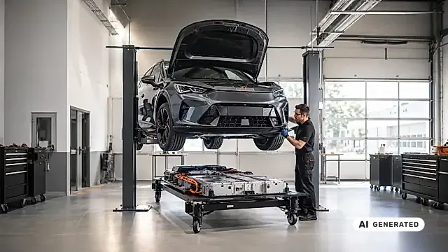 Hochvolt-Service und E-Auto-Inspektion in der Vertragswerkstatt Bellemann in Wiesloch für Skoda, SEAT und CUPRA