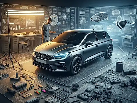 Der neue SEAT Ibiza 2026 in der FR-Ausstattung auf einer Küstenstraße – das Facelift zeigt sich dynamisch und modern.