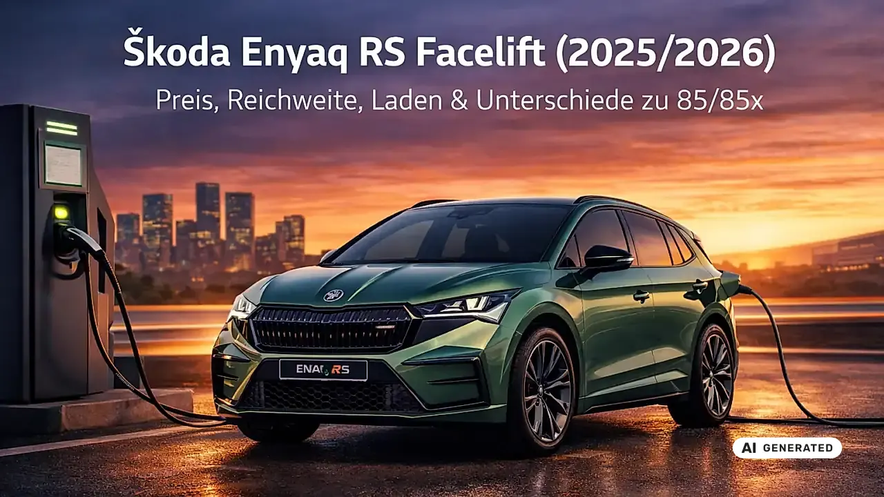 Škoda Enyaq RS Facelift (2025/2026): Preis, Reichweite, Laden, Daten – alle Infos & Unterschiede zu 85/85x