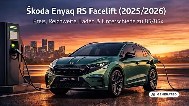 Škoda Enyaq RS Facelift: sportliches Elektro-SUV mit Allrad und Tech-Deck-Design