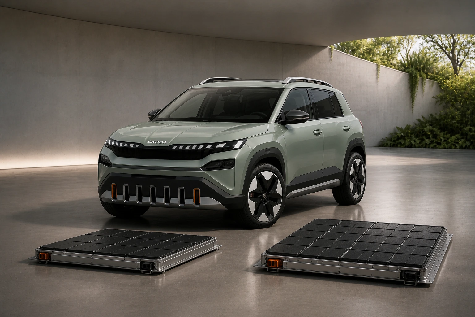 Skoda Epiq mit den zwei Akku-Varianten 37 kWh LFP und 51,7 kWh NMC im Reichweiten- und Lebensdauer-Vergleich