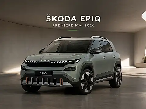 Skoda Epiq als kompakter Elektro-SUV mit Weltpremiere im Mai 2026 und drei Antriebsvarianten 35, 40 und 55
