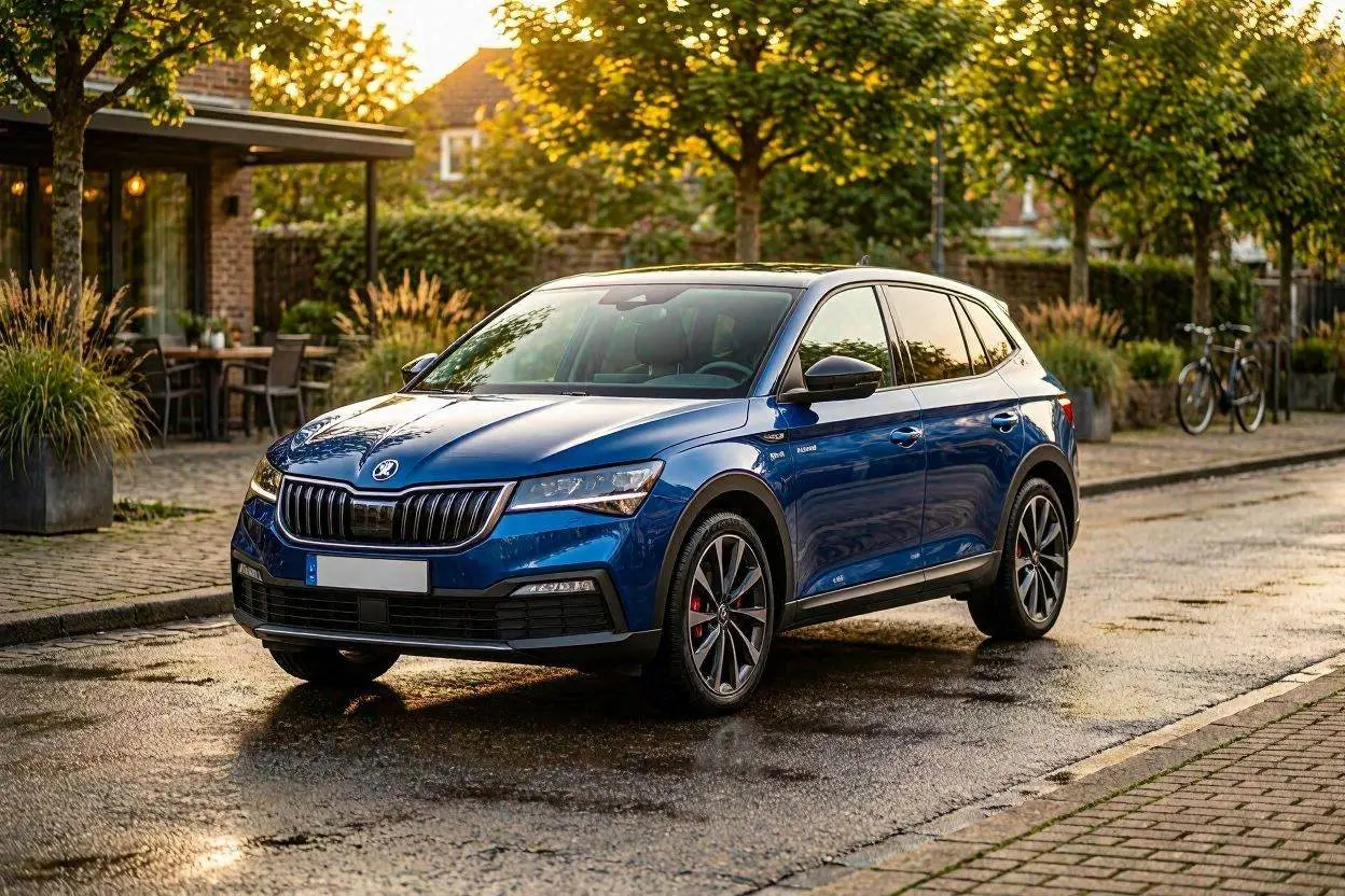 Skoda Epiq 2026 Innenraum mit Cockpit-Display und Selection-Ausstattung — Wärmepumpe, Garantie und Komfort im Überblick