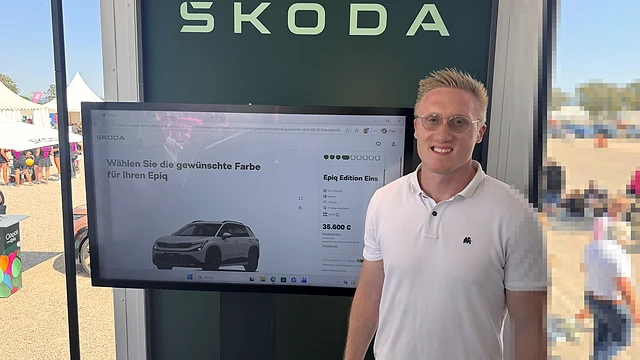 Škoda Epiq Farben: Farbauswahl auf der Epiq Roadshow Mannheim im Juli 2026