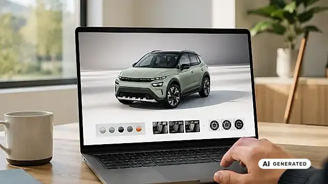 Škoda Epiq konfigurieren: Farbauswahl, Sitze und Räder im Konfigurator am Bildschirm
