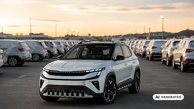 Škoda Epiq Lieferzeit 2026: fertige Fahrzeuge warten auf die Auslieferung an die Händler