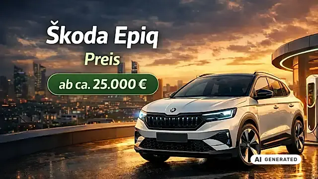 Škoda Epiq Preis 2026: Einstieg ab 25.900 Euro, Preise nach Version und mit E-Auto-Förderung