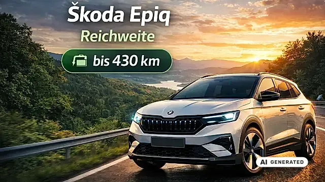 Škoda Epiq Reichweite 2026: 315 km bei Epiq 35 und 40, bis zu 440 km beim Epiq 55 im Alltag