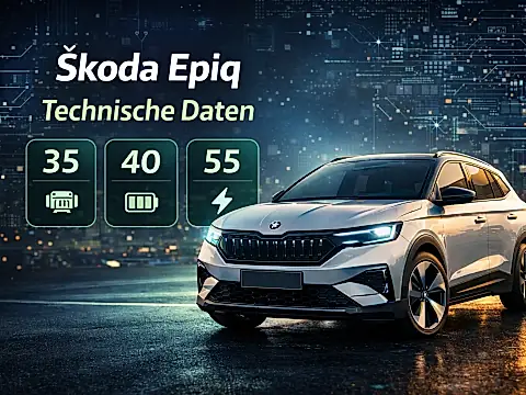 Škoda Epiq technische Daten 2026: Varianten 35, 40 und 55 im Vergleich