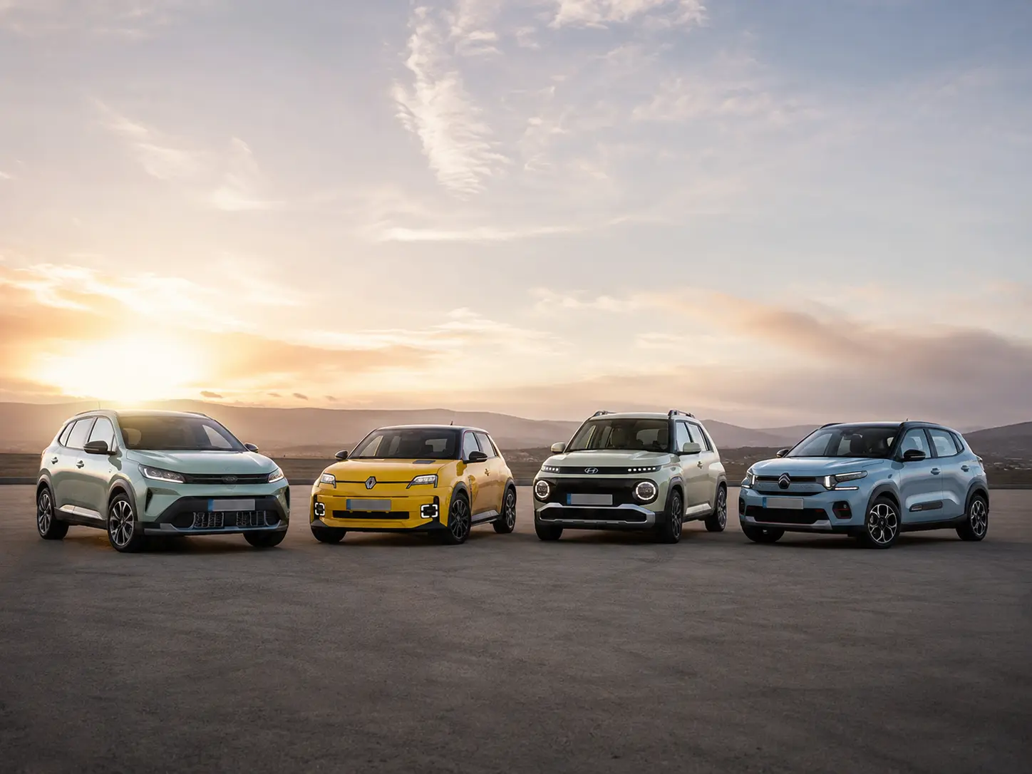 Škoda Epiq vs. Renault 5, Hyundai Inster und Citroën ë-C3: günstige Elektrofahrzeuge 2026 im direkten Vergleich