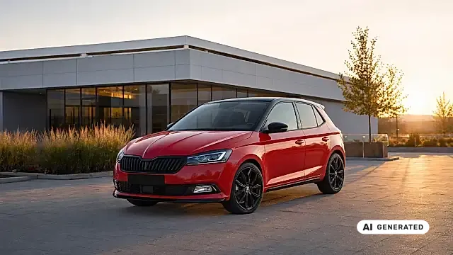 ŠKODA Fabia Monte Carlo mit schwarzen Design-Akzenten und 16-Zoll-Leichtmetallfelgen