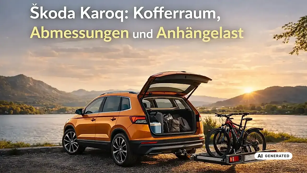 Skoda Karoq Kofferraum: 521 Liter, alle Maße und was der Karoq ziehen darf