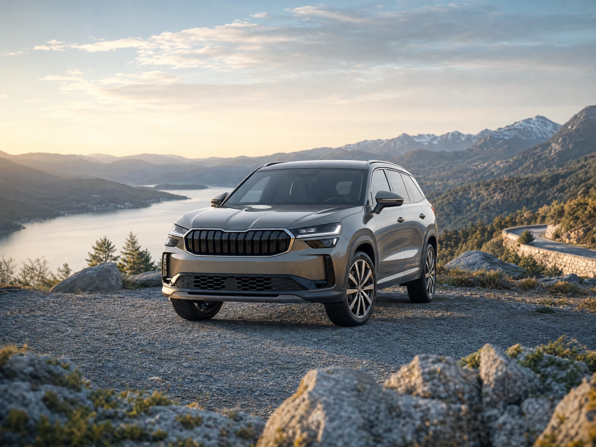 ŠKODA Kodiaq 2027: das aktuelle Modell vor dem erwarteten Facelift in Frontansicht