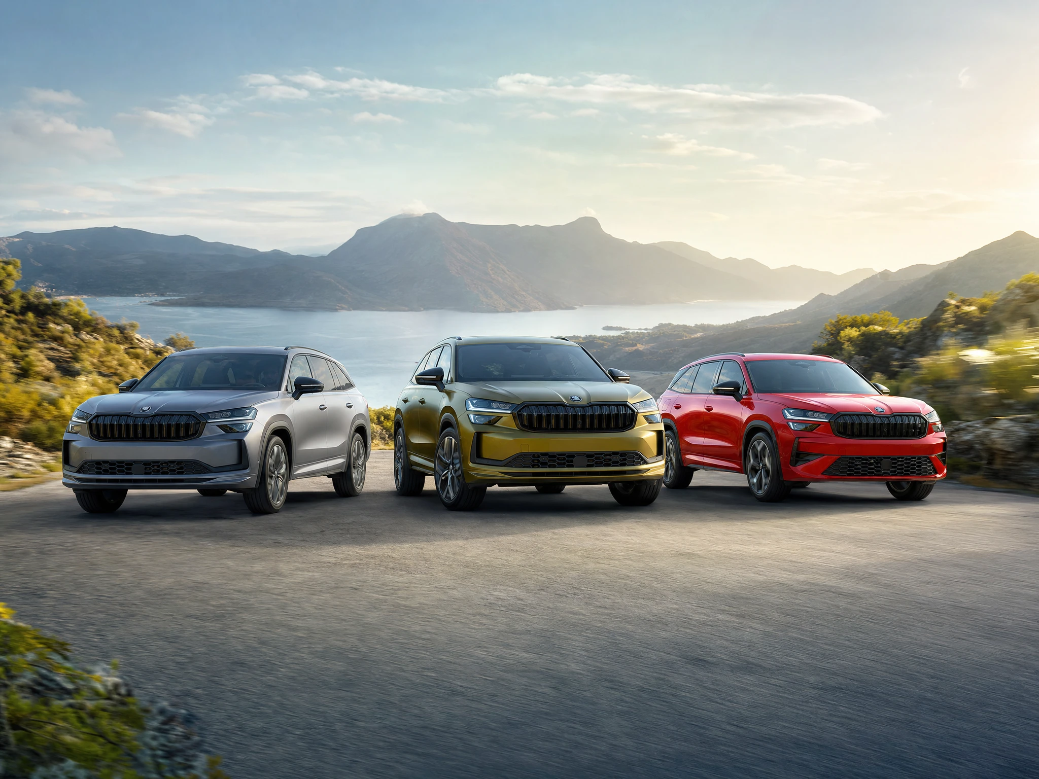ŠKODA Kodiaq Ausstattung im Vergleich: Selection, Sportline und RS nebeneinander