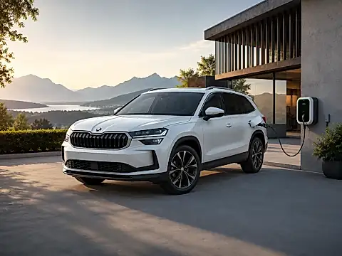 ŠKODA Kodiaq iV 2026: Plug-in-Hybrid mit bis zu 123 km elektrischer Reichweite an der Ladesäule