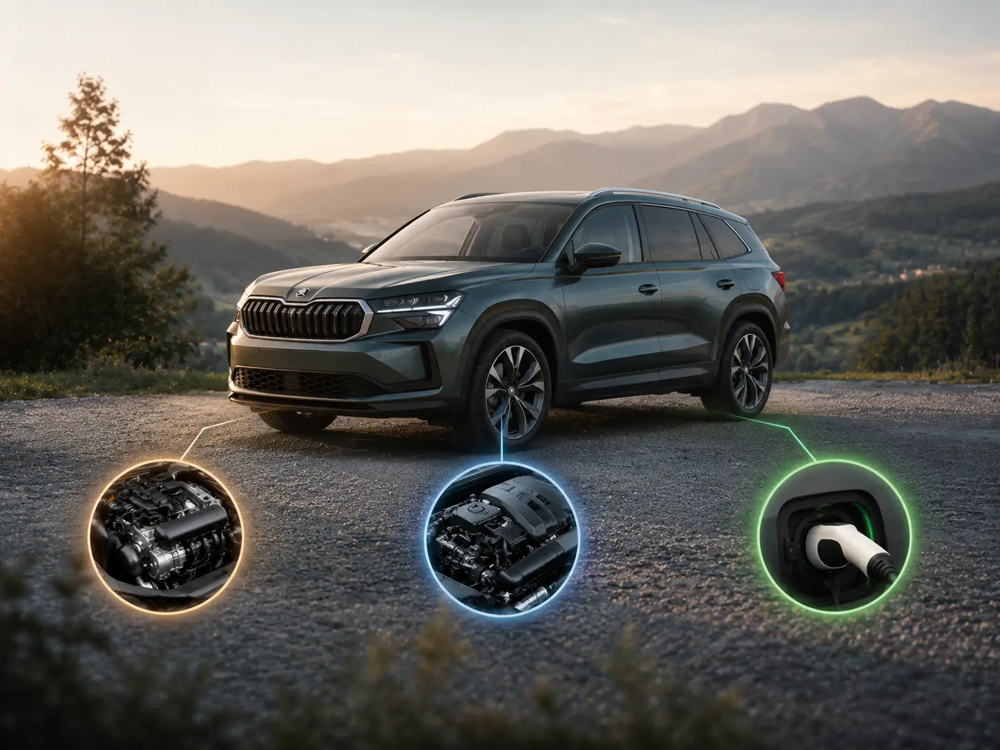 ŠKODA Kodiaq Motoren im Vergleich: Benziner, Diesel oder Plug-in-Hybrid?