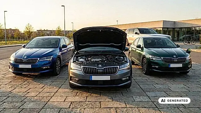 Skoda Octavia Motorraum mit 2.0 TSI Motor -- Motoren-Vergleich Modelljahr 2026