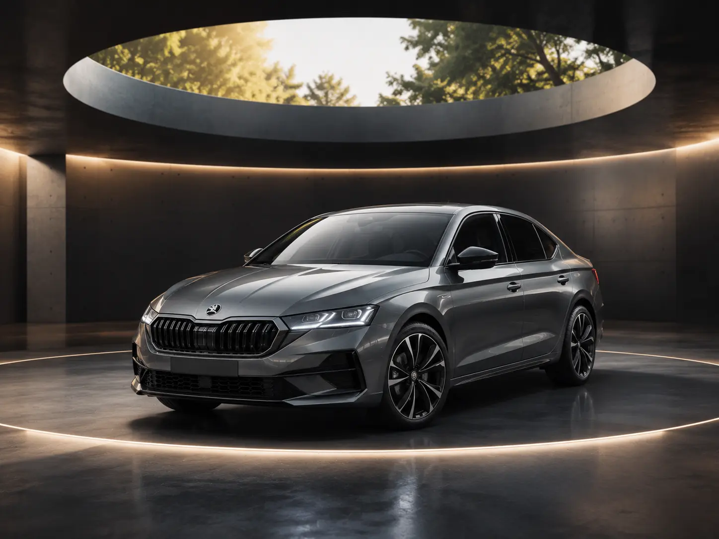 Skoda Octavia Sondermodell Sportline 30 Jahre in der Seitenansicht -- Jubiläums-Edition bei Bellemann in Wiesloch