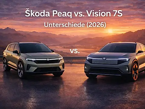 Škoda Peaq und Vision 7S: Konzept und Serie im Vergleich