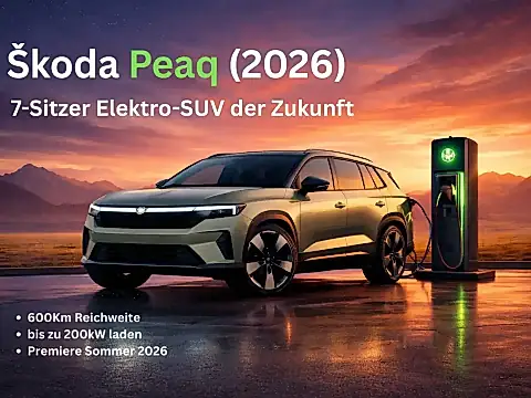 Škoda Peaq: 7-Sitzer Elektro-SUV (Teaser)