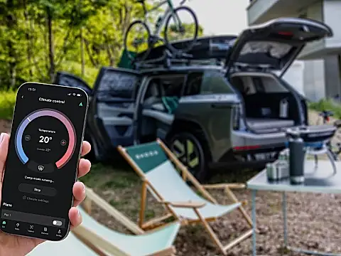 Škoda Peaq Camping-Modus: die MyŠkoda-App hält 20 Grad im Innenraum
