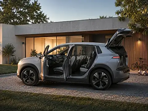 Skoda Peaq Familienauto 2026: 7-Sitzer Elektro-SUV mit drei Sitzreihen, Isofix-Plätzen und Modern-Solid-Innenraum-Konzept für Familien mit Kindersitzen
