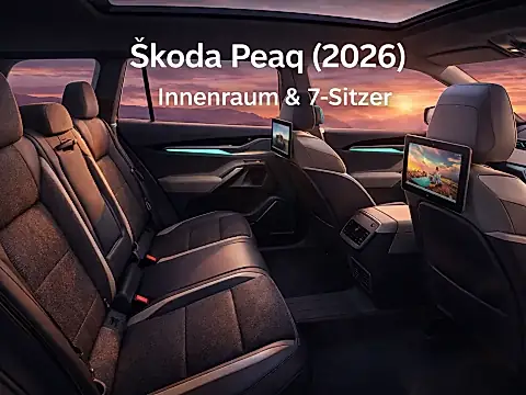 Škoda Peaq: Innenraum & 7-Sitzer-Konzept (Teaser)