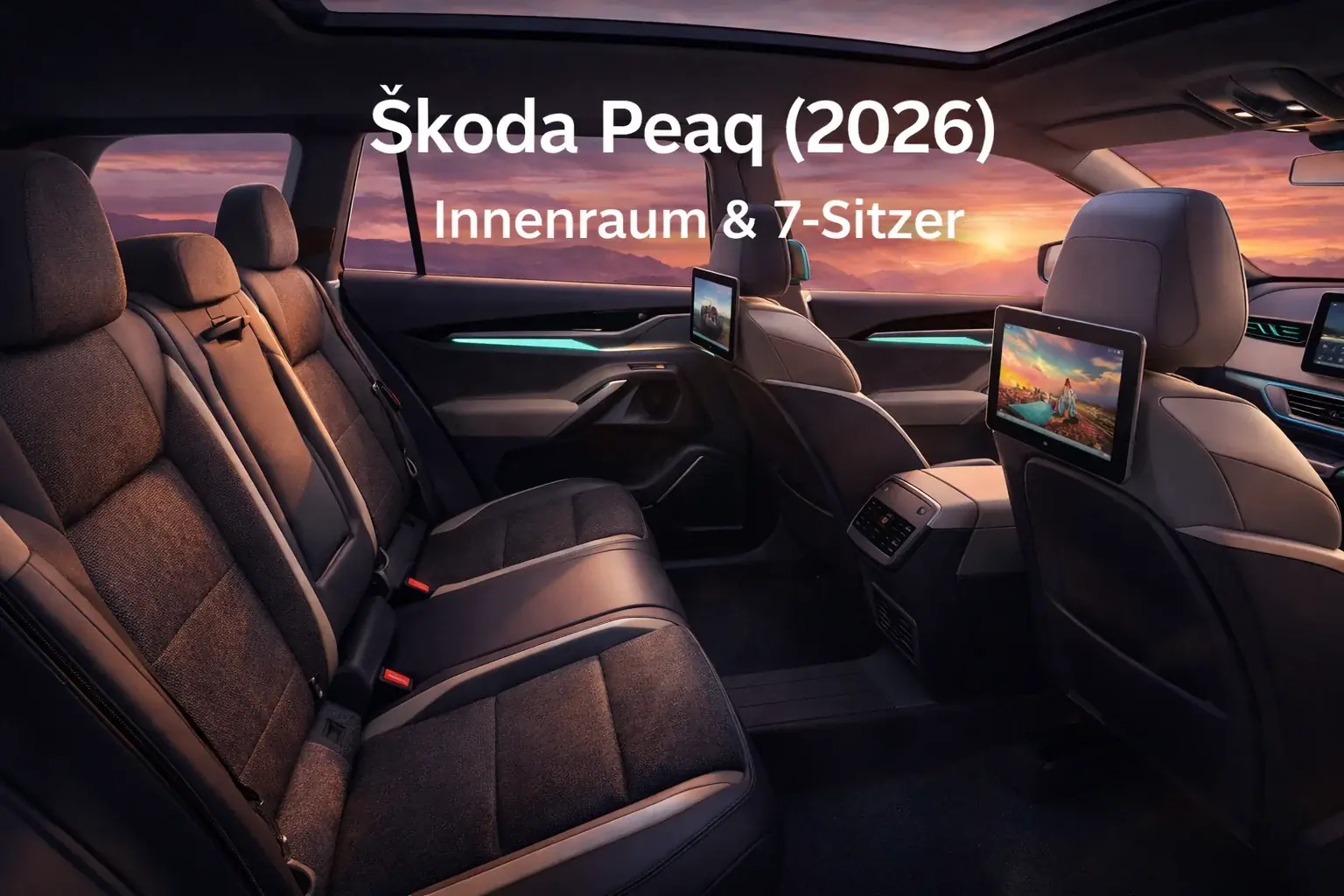 Škoda Peaq: Innenraum & 7-Sitzer-Konzept (Teaser)