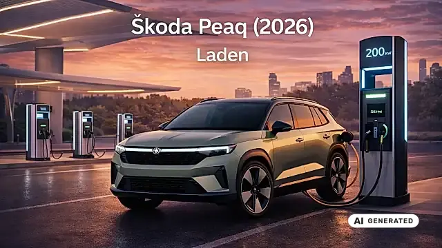 Skoda Peaq Laden 2026: DC-Schnellladung 10 auf 80 Prozent in 27-28 Minuten, 11 kW AC und bidirektionales Laden V2L/V2H