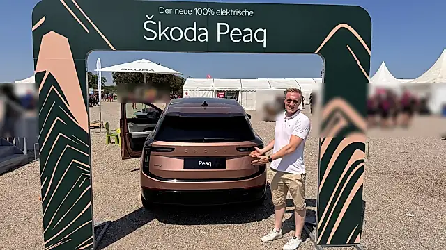 Wo wird der Škoda Peaq gebaut: der neue Peaq bei der Škoda Roadshow in Mannheim