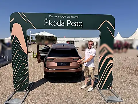Wo wird der Škoda Peaq gebaut: der neue Peaq bei der Škoda Roadshow in Mannheim