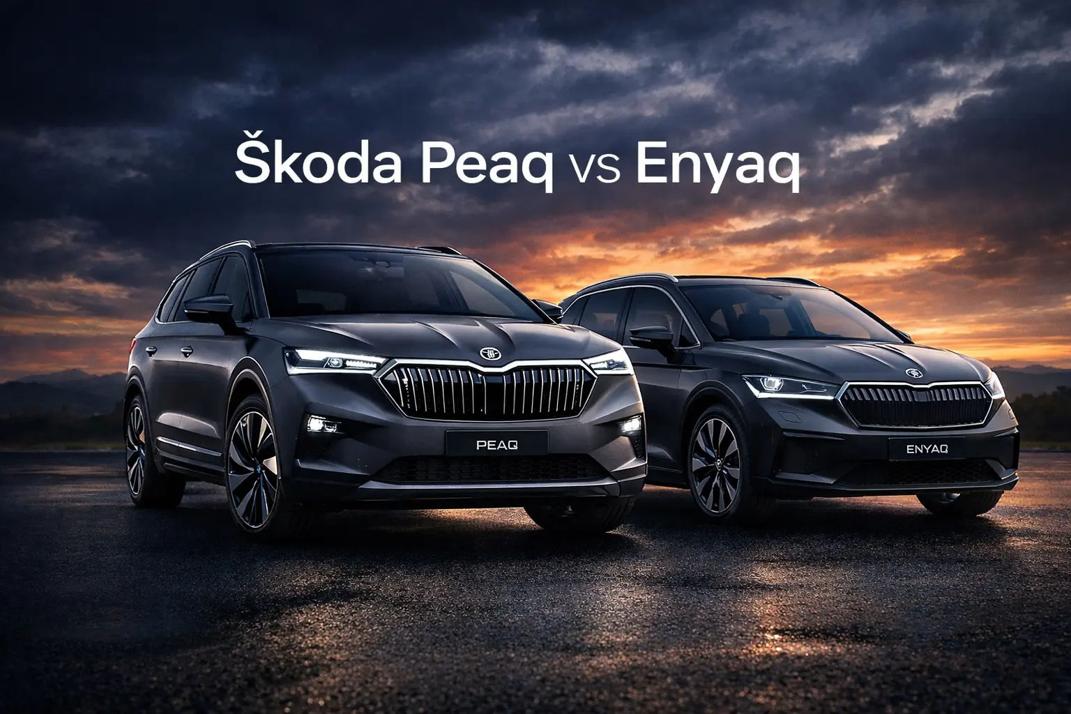Škoda Peaq vs Enyaq 2026: Vergleich zwischen neuem 7-Sitzer-Flaggschiff und Enyaq