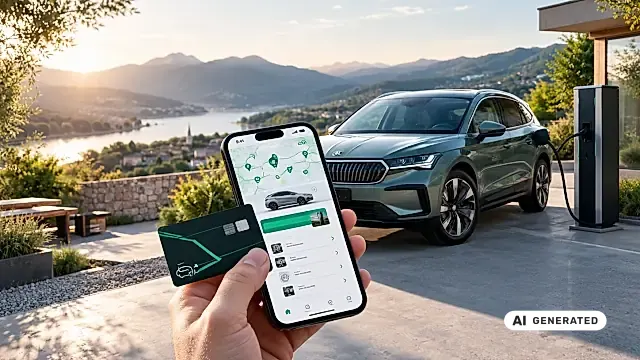 Skoda Powerpass Ladekarte am Schnelllader: freischalten per Karte oder App
