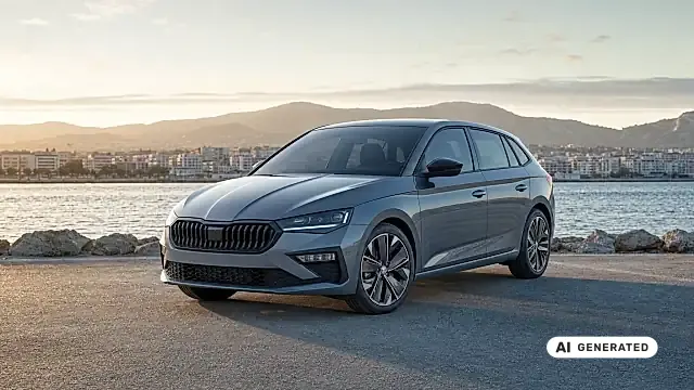 ŠKODA Scala 2026 in der Seitenansicht: kompakter Fünftürer der Kompaktklasse auf einer Straße