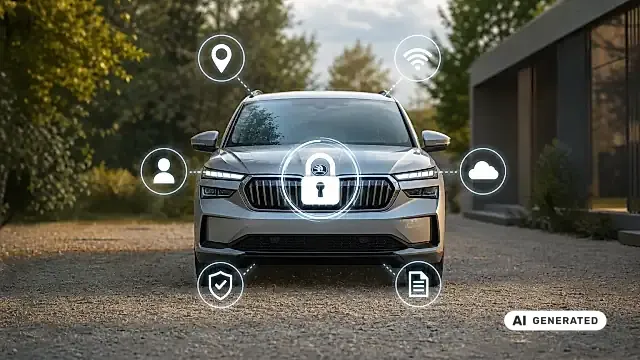 Welche Daten speichert mein Auto: Datenschutz-Übersicht im Cockpit eines modernen Skoda