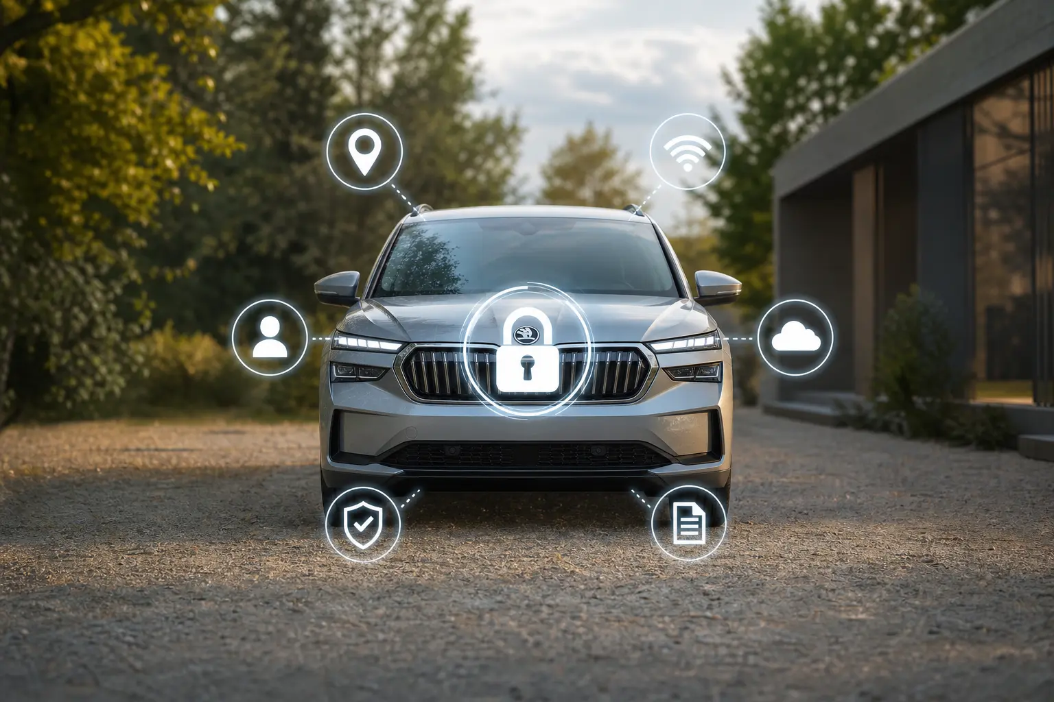 Welche Daten speichert mein Auto: Datenschutz-Übersicht im Cockpit eines modernen Skoda